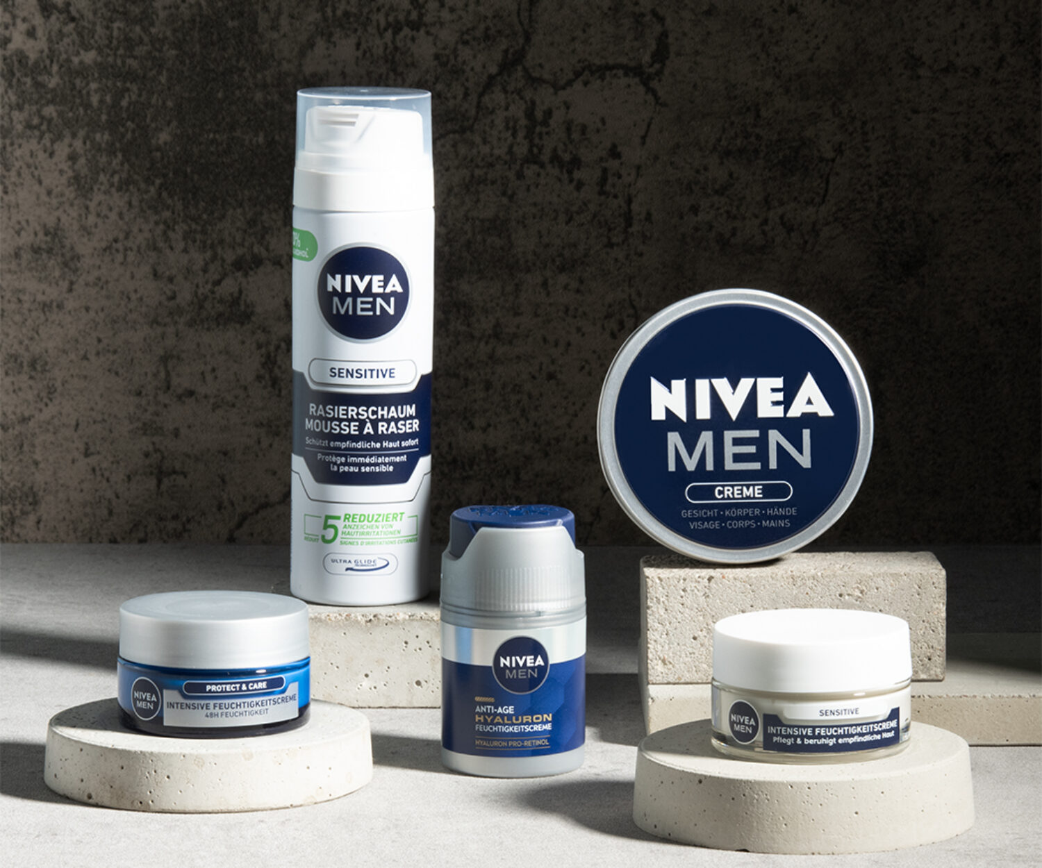 Stillifefotografie Nivea Men Produkte Tom Bässler Fotografie
